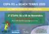 2ª etapa – Copa RS de Beach Tennis 2020 – Inscrições estão abertas pelo site da FGT