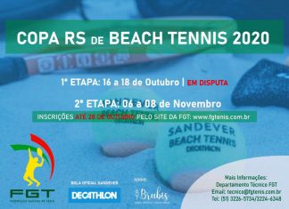 1ª Etapa da Copa RS de Beach Tennis inicia nesta sexta-feira (16/Out)