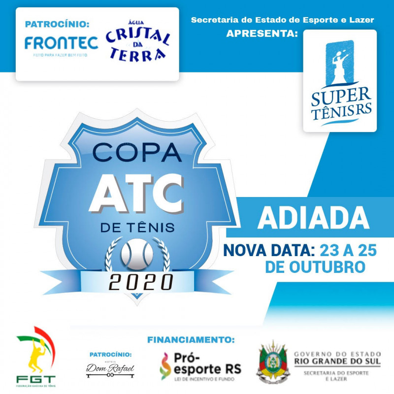 Copa ATC de Tênis 2020 – 1ª Etapa Super Tênis RS – Santa Maria – Inscrições  encerram nesta segunda | Portal do Esporte