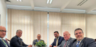 Presidente da FGCT juntamente com outras entidades do Tiro reúnem-se com Senador Jorginho Mello