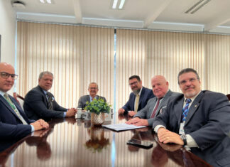 Presidente da FGCT juntamente com outras entidades do Tiro reúnem-se com Senador Jorginho Mello